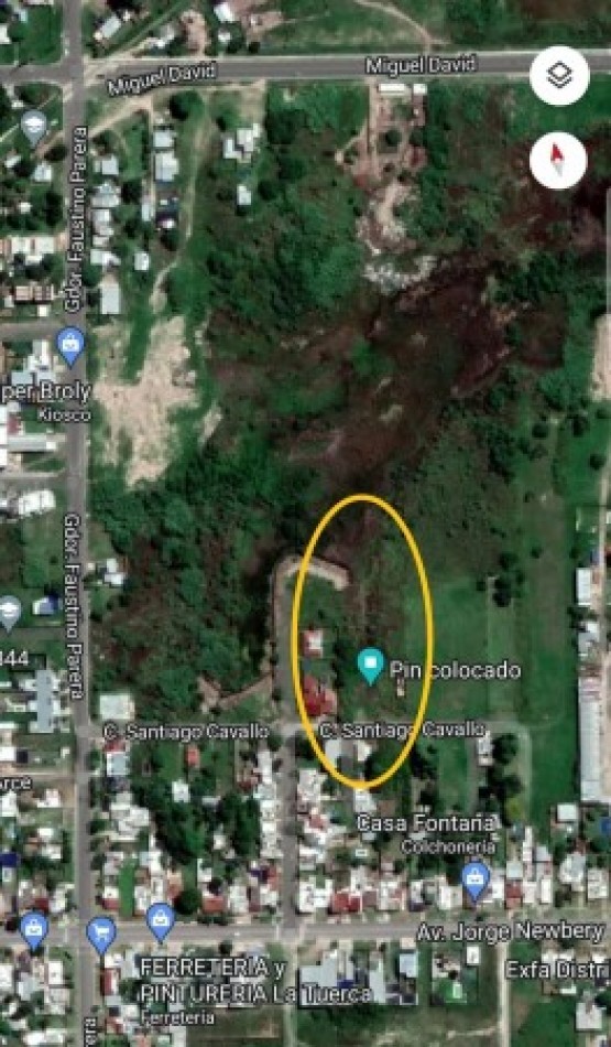 GRAN TERRENO SOBRE SANTIAGO CAVALLO A METROS DE NEWBERY