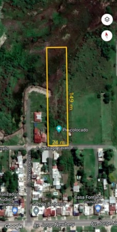 GRAN TERRENO SOBRE SANTIAGO CAVALLO A METROS DE NEWBERY